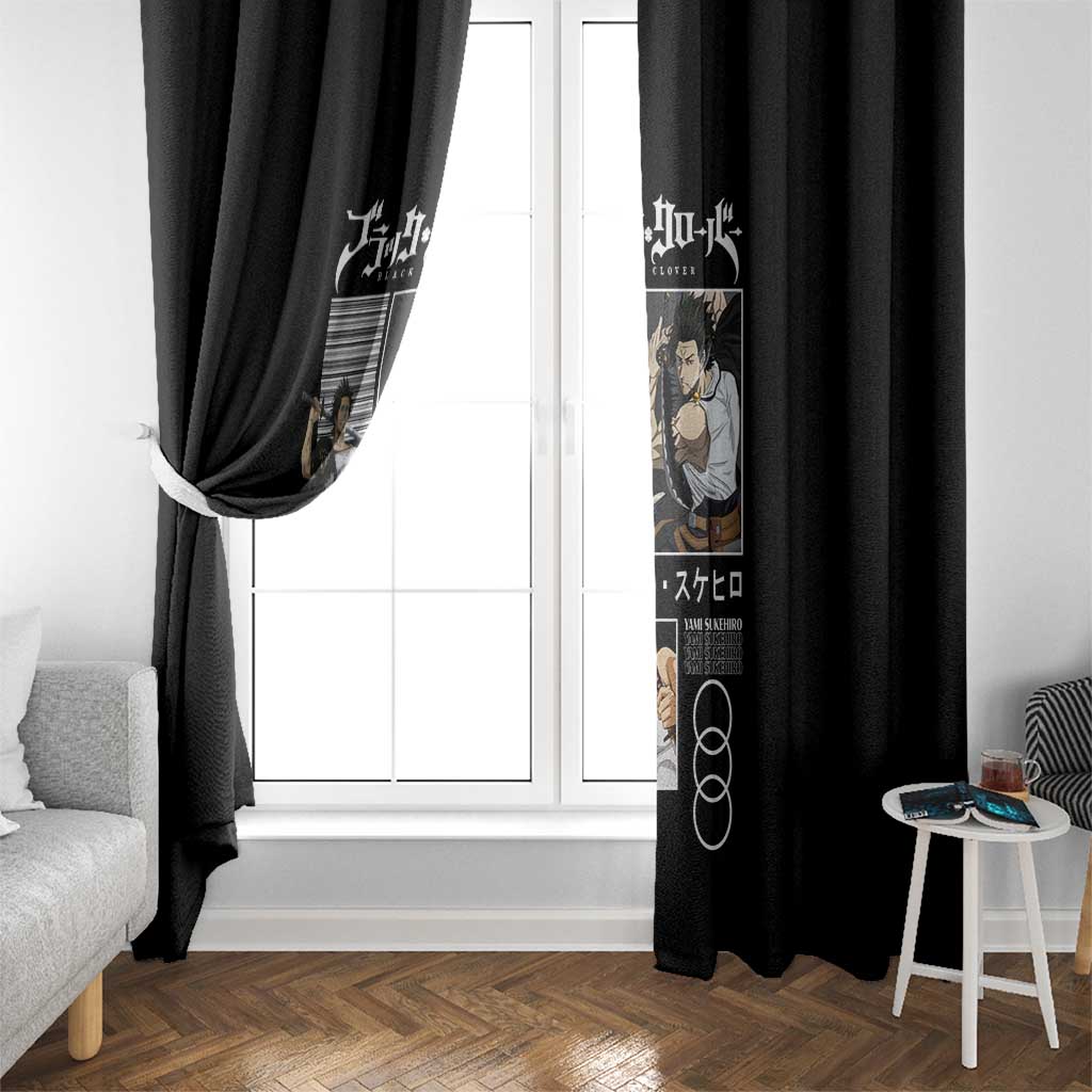 Yami Sukehiro - Black Clover Window Curtain Anime Style
