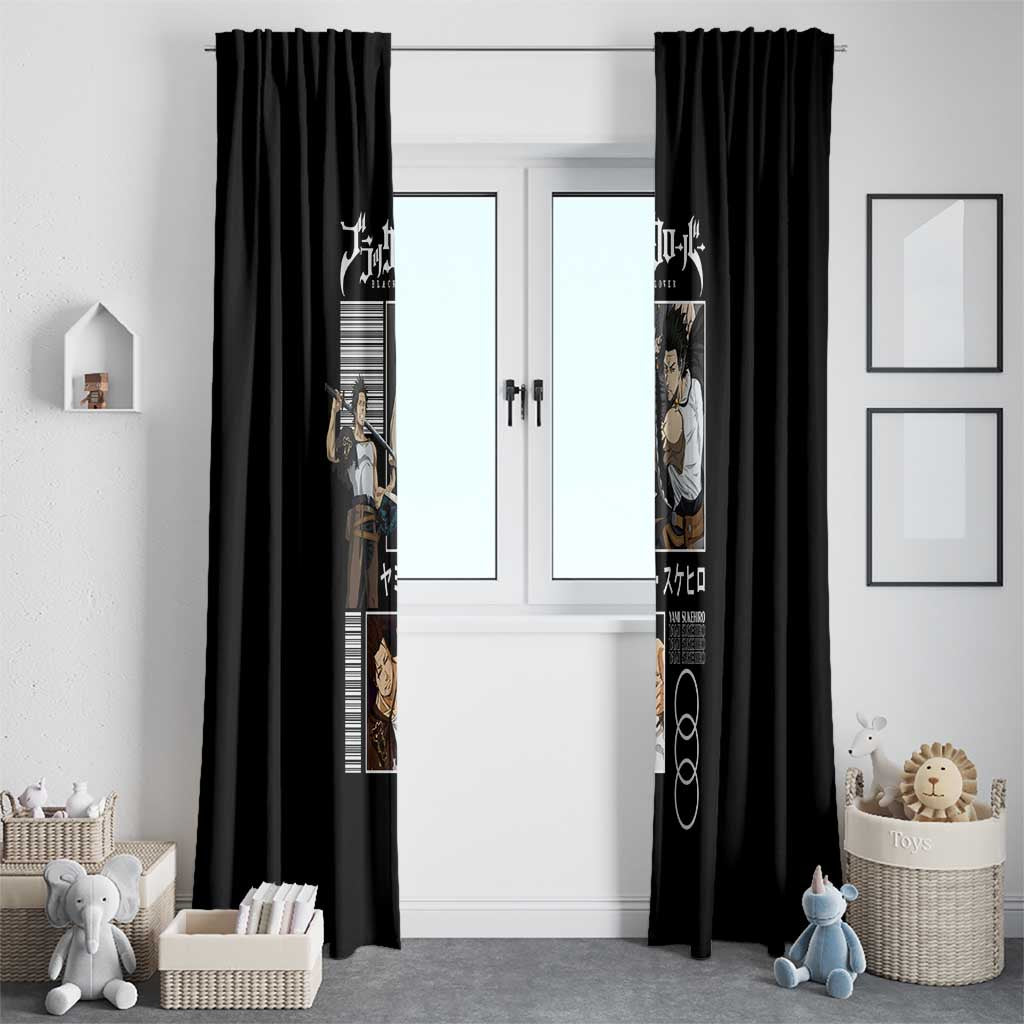 Yami Sukehiro - Black Clover Window Curtain Anime Style