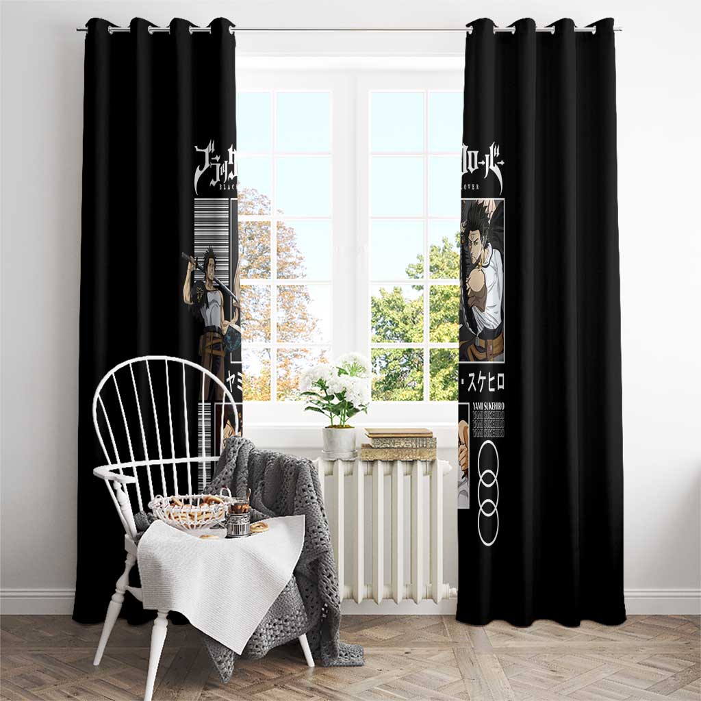 Yami Sukehiro - Black Clover Window Curtain Anime Style