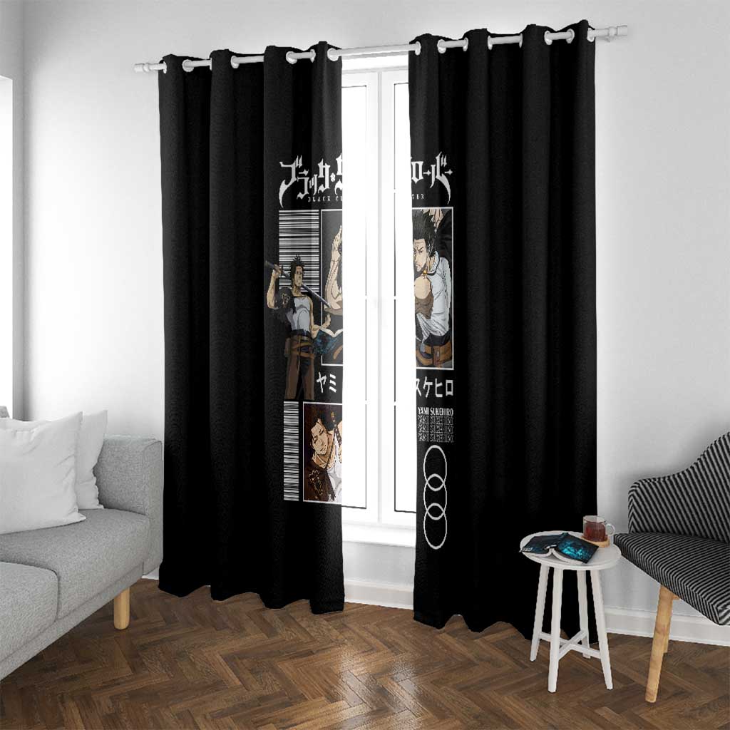 Yami Sukehiro - Black Clover Window Curtain Anime Style