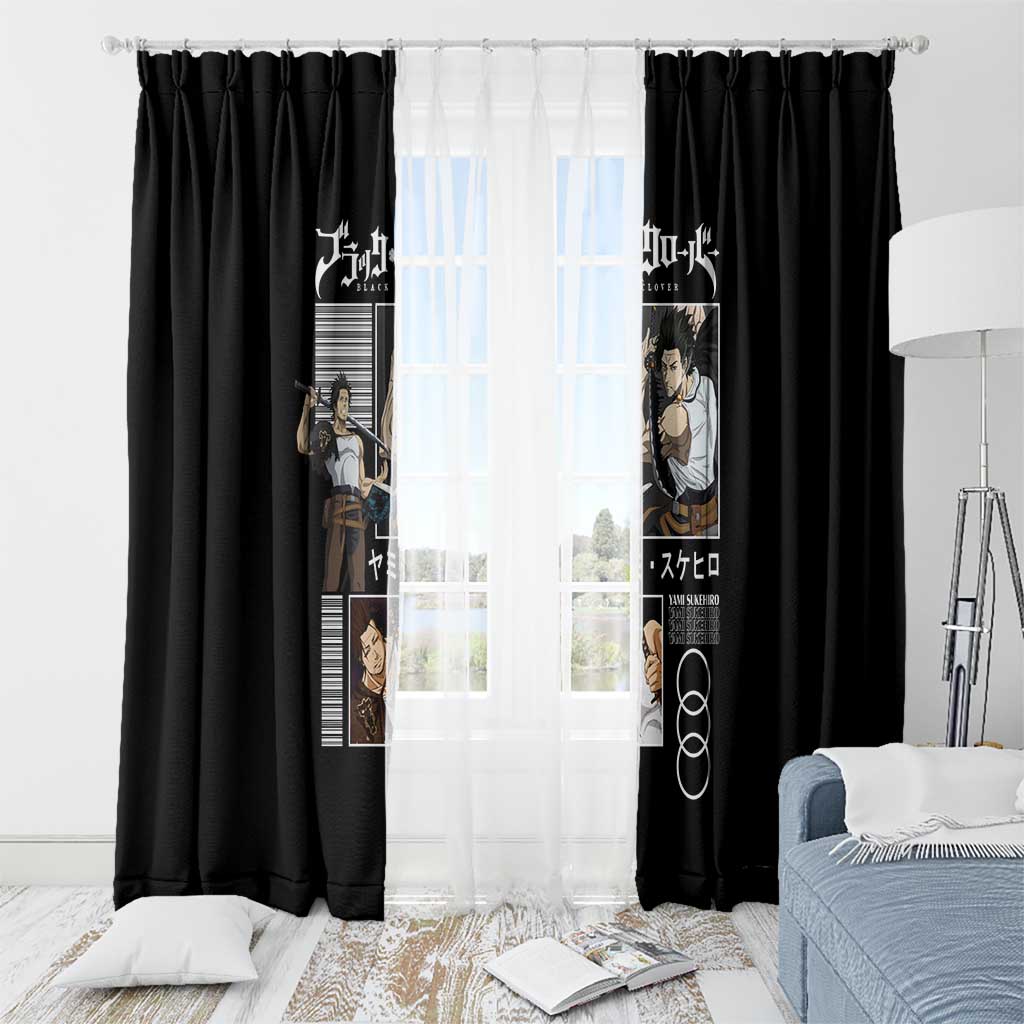 Yami Sukehiro - Black Clover Window Curtain Anime Style