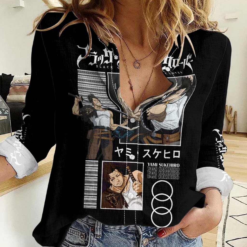 Yami Sukehiro - Black Clover Women Casual Shirt Anime Style