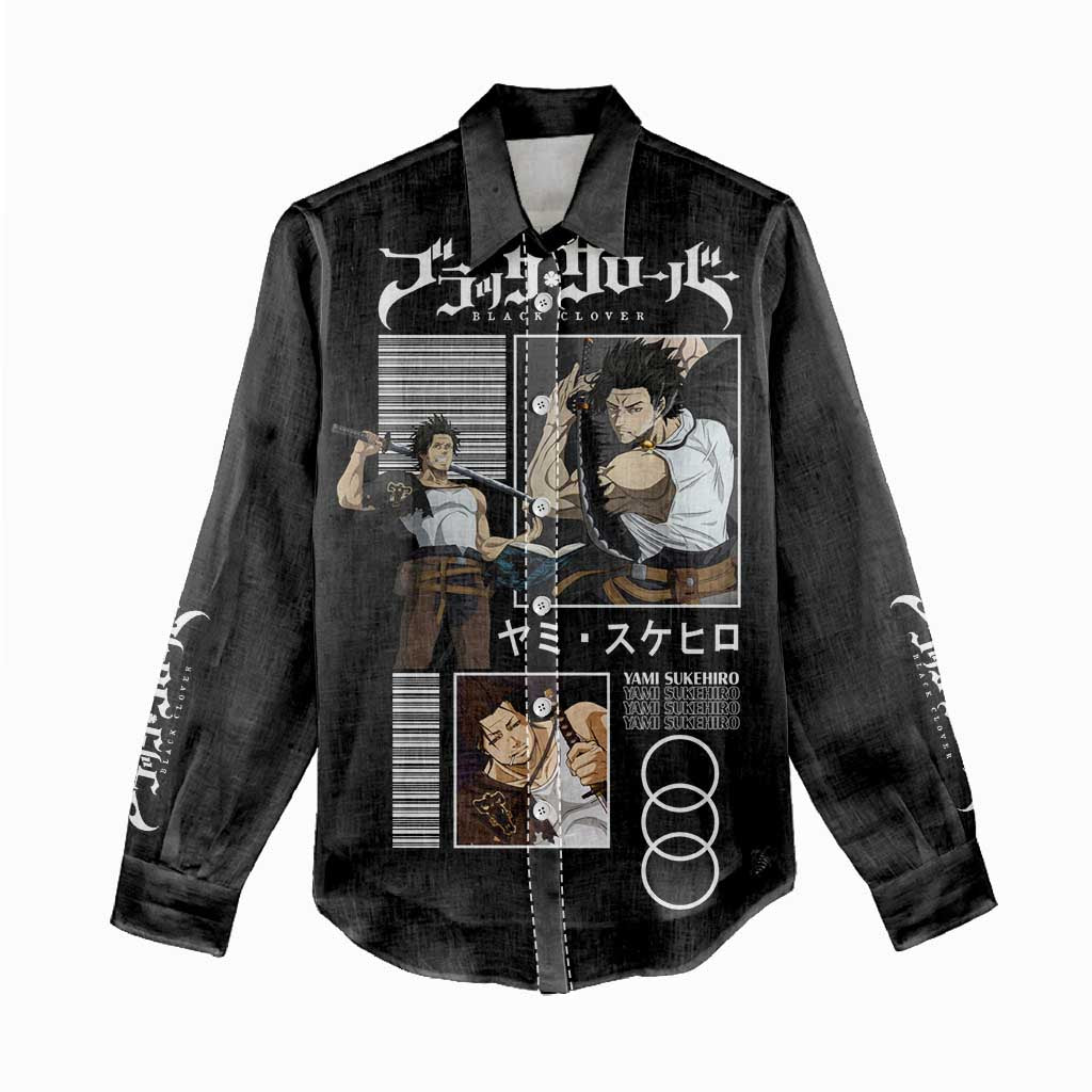 Yami Sukehiro - Black Clover Women Casual Shirt Anime Style