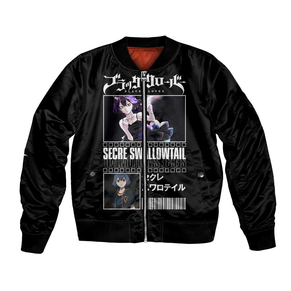 Secre Swallowtail - Black Clover Bomber Jacket Anime Style