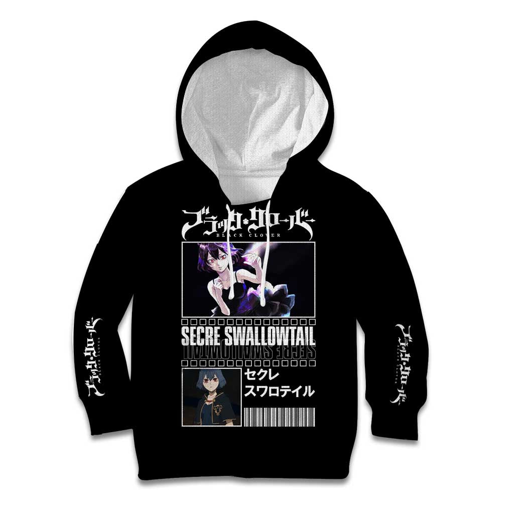Secre Swallowtail - Black Clover Kid Hoodie Anime Style