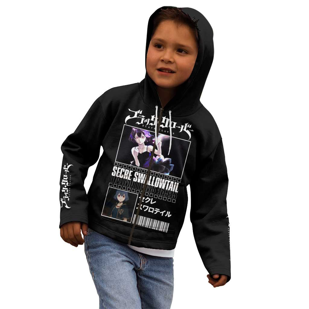 Secre Swallowtail - Black Clover Kid Hoodie Anime Style