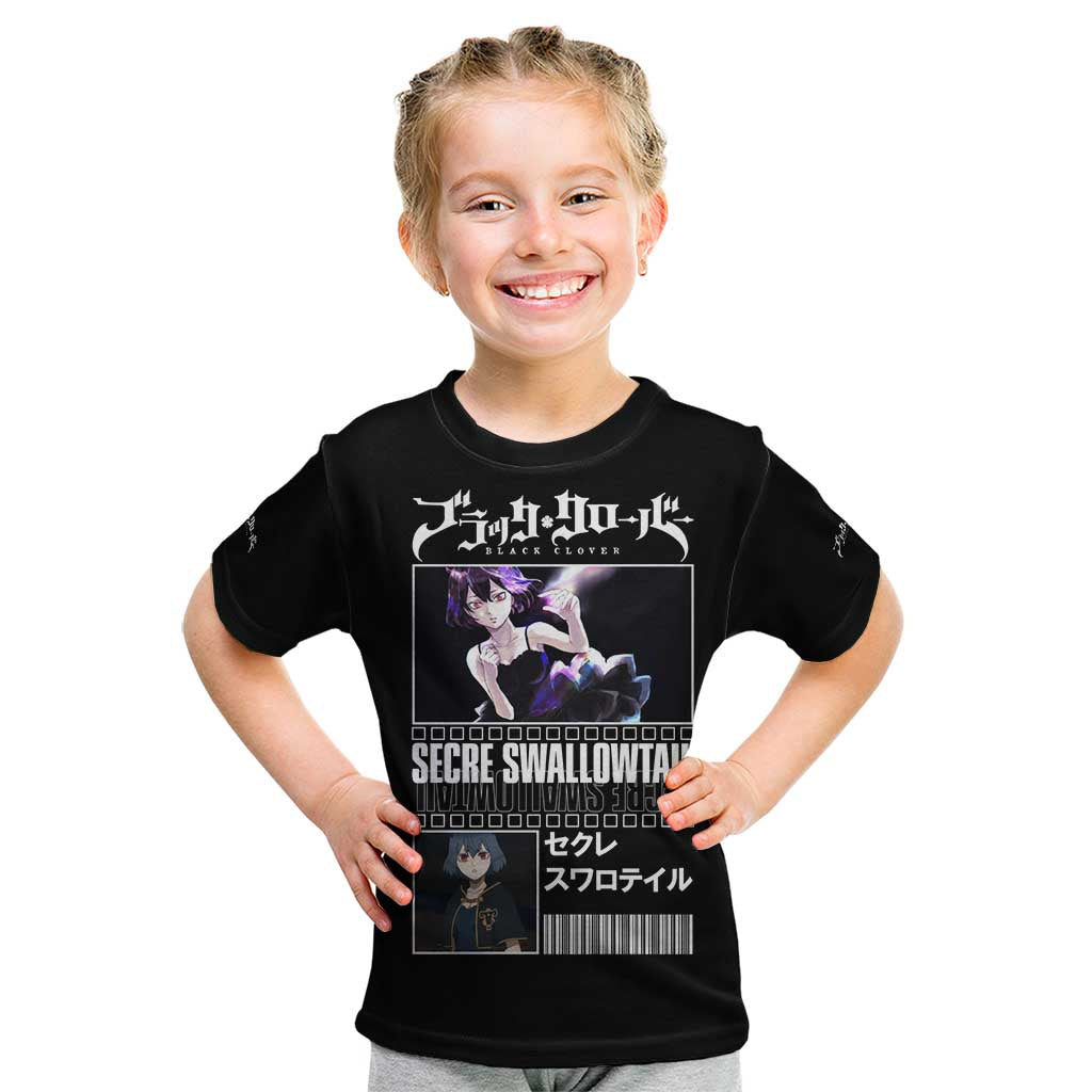 Secre Swallowtail - Black Clover Kid T Shirt Anime Style