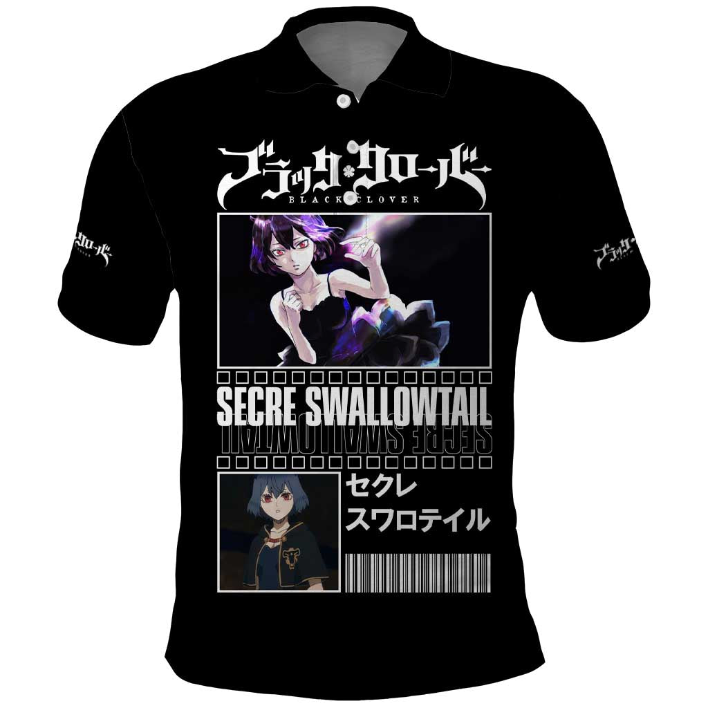 Secre Swallowtail - Black Clover Polo Shirt Anime Style