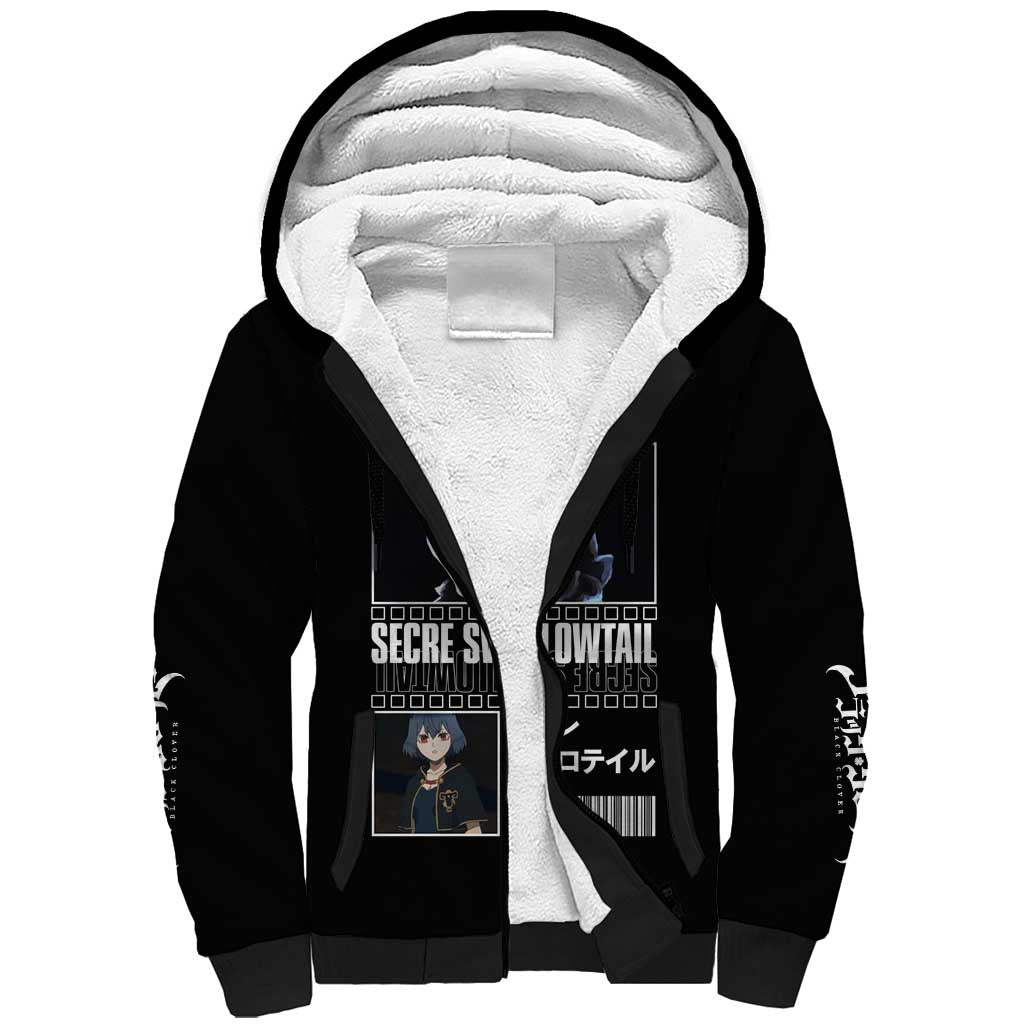 Secre Swallowtail - Black Clover Sherpa Hoodie Anime Style