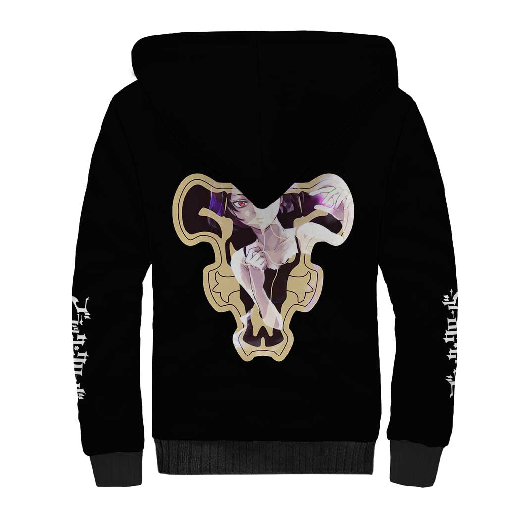 Secre Swallowtail - Black Clover Sherpa Hoodie Anime Style