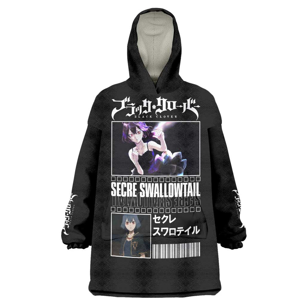 Secre Swallowtail - Black Clover Wearable Blanket Hoodie Anime Style