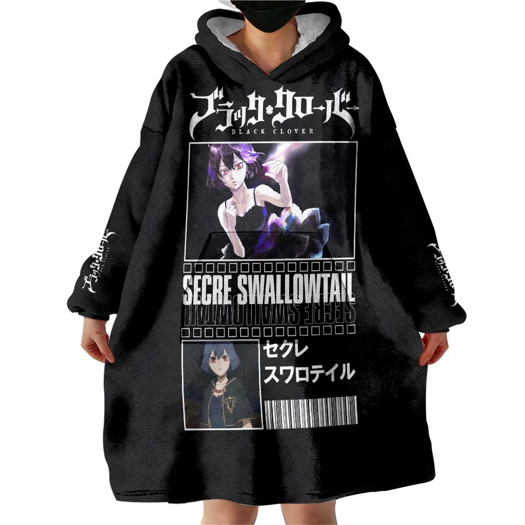 Secre Swallowtail - Black Clover Wearable Blanket Hoodie Anime Style