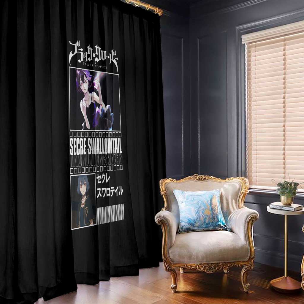 Secre Swallowtail - Black Clover Window Curtain Anime Style