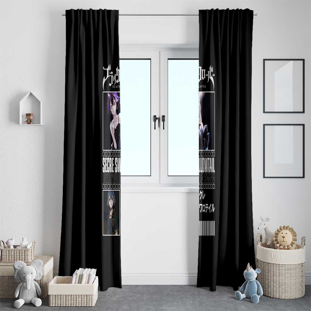 Secre Swallowtail - Black Clover Window Curtain Anime Style