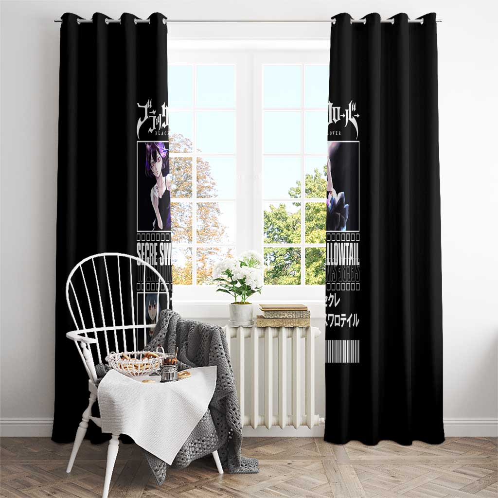 Secre Swallowtail - Black Clover Window Curtain Anime Style