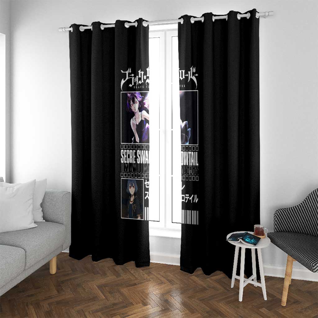 Secre Swallowtail - Black Clover Window Curtain Anime Style