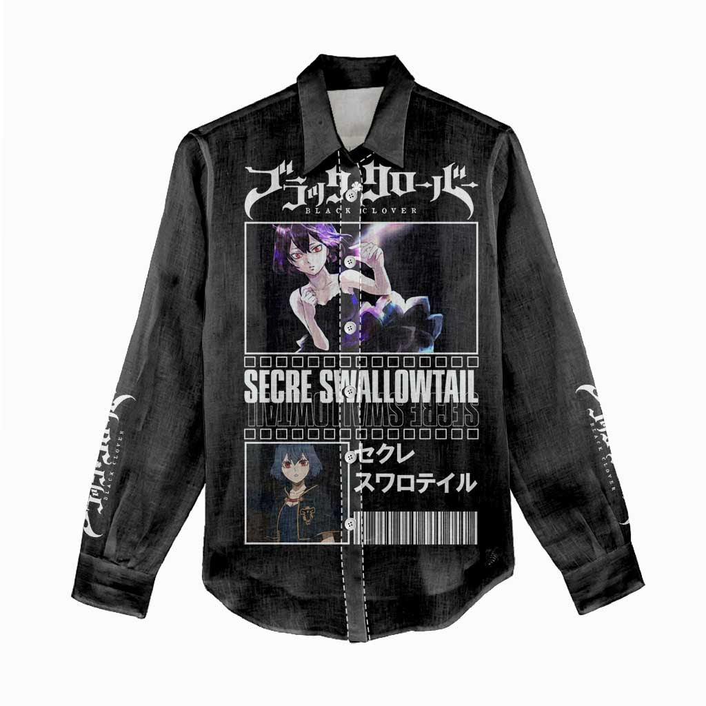 Secre Swallowtail - Black Clover Women Casual Shirt Anime Style