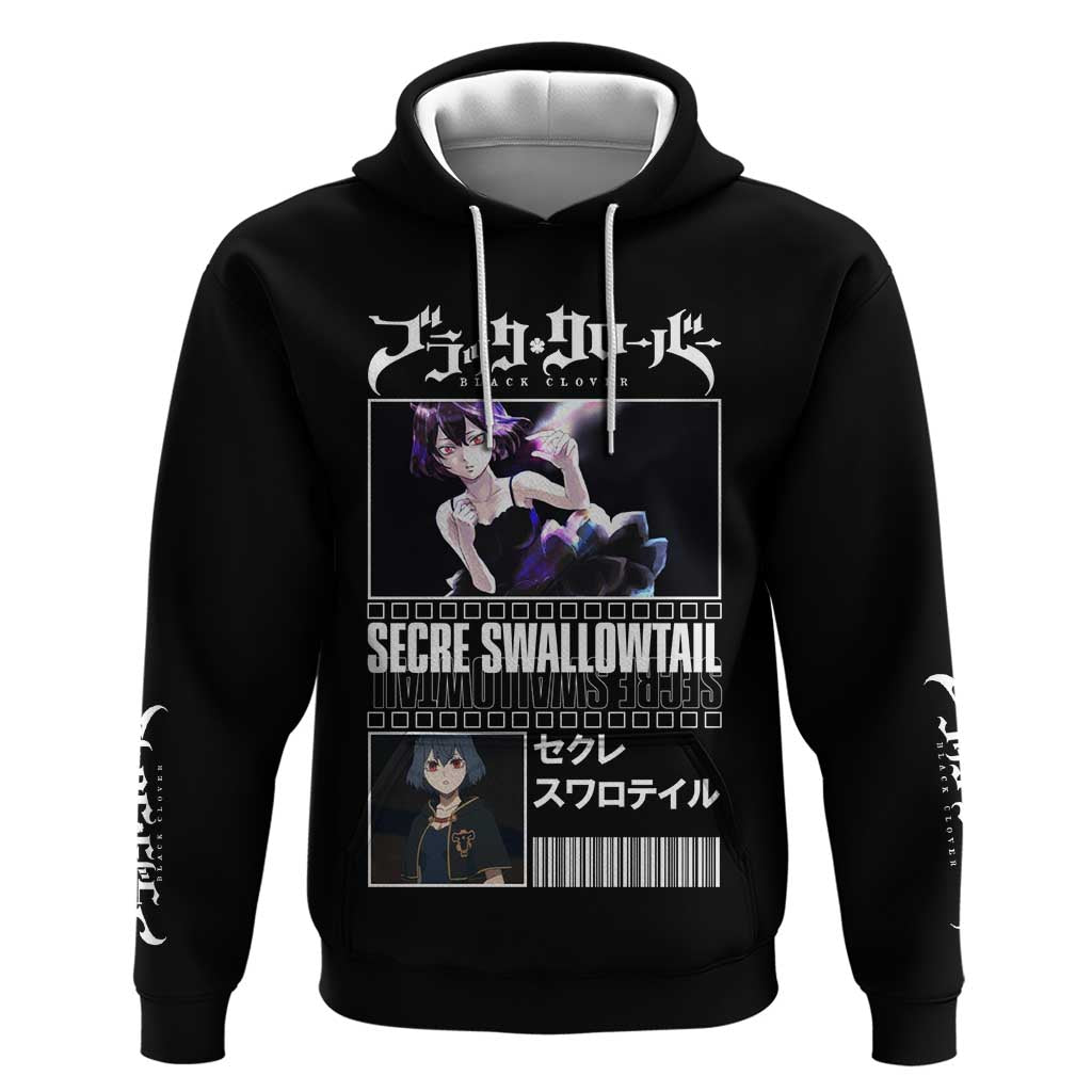 Secre Swallowtail - Black Clover Zip Hoodie Anime Style