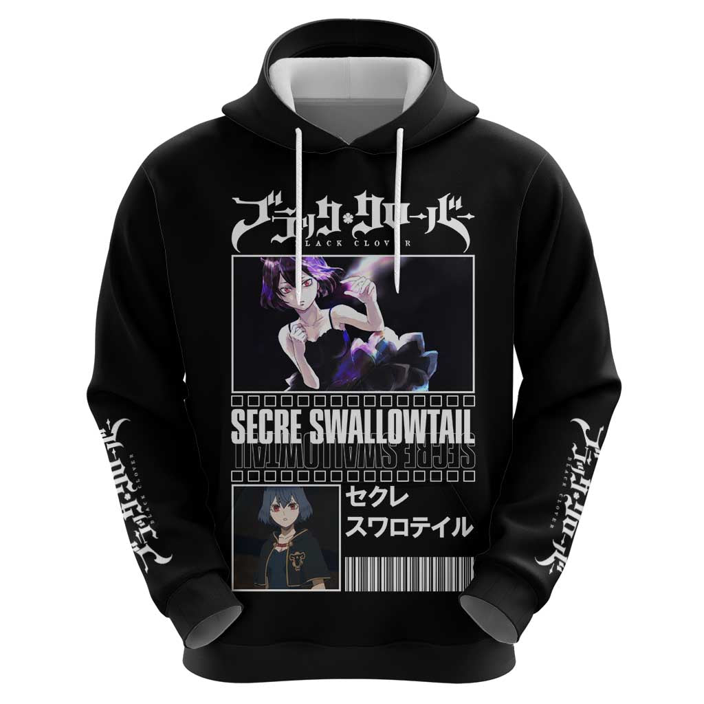Secre Swallowtail - Black Clover Zip Hoodie Anime Style