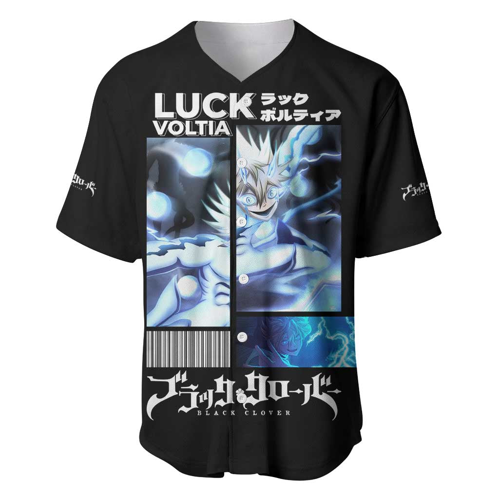Luck Voltia - Black Clover Baseball Jersey Anime Style