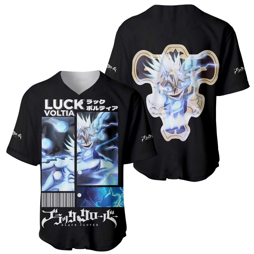 Luck Voltia - Black Clover Baseball Jersey Anime Style