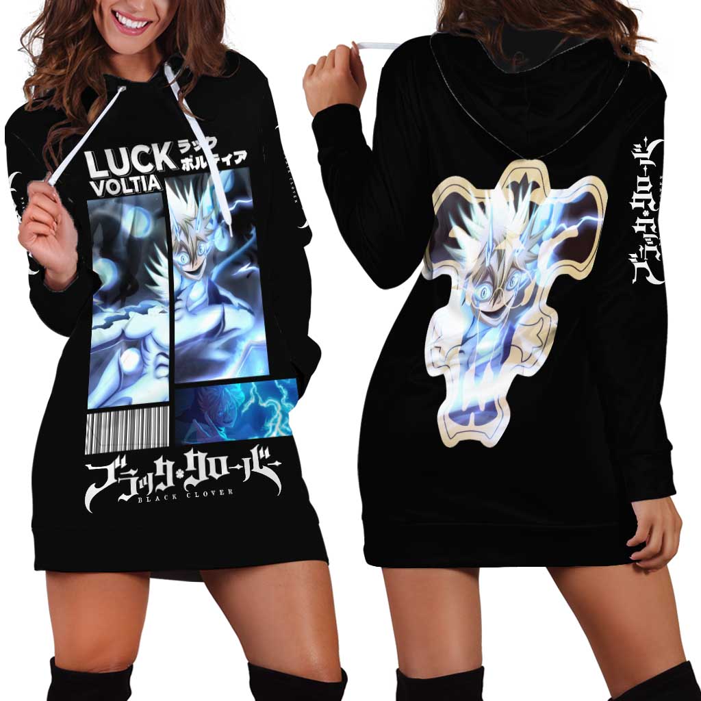 Luck Voltia - Black Clover Hoodie Dress Anime Style