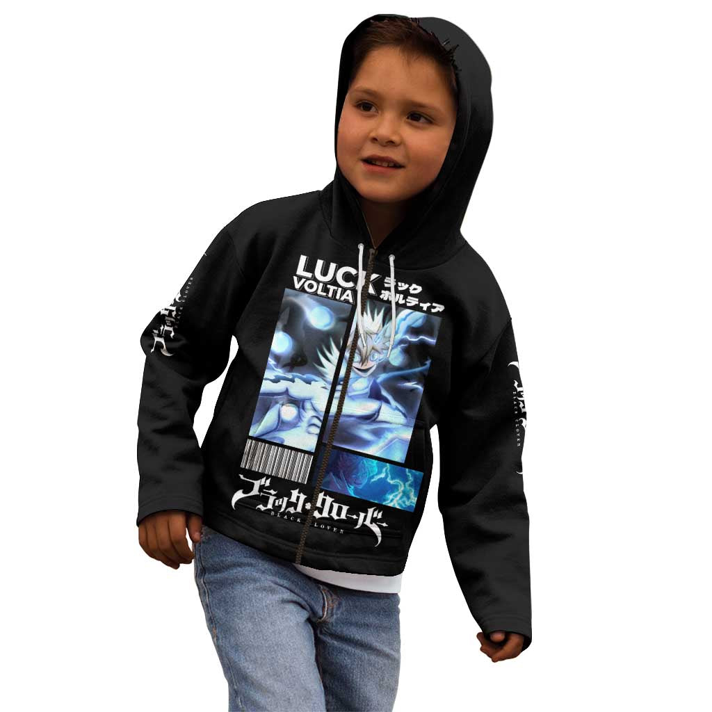 Luck Voltia - Black Clover Kid Hoodie Anime Style