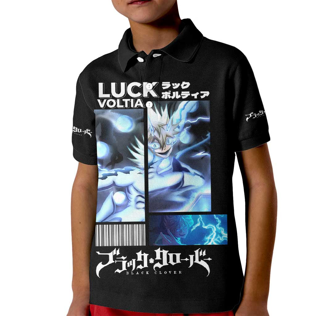 Luck Voltia - Black Clover Kid Polo Shirt Anime Style