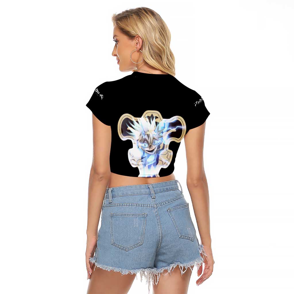 Luck Voltia - Black Clover Raglan Cropped T Shirt Anime Style