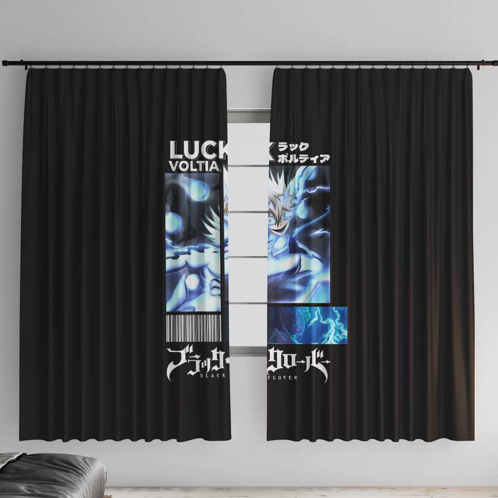 Luck Voltia - Black Clover Window Curtain Anime Style