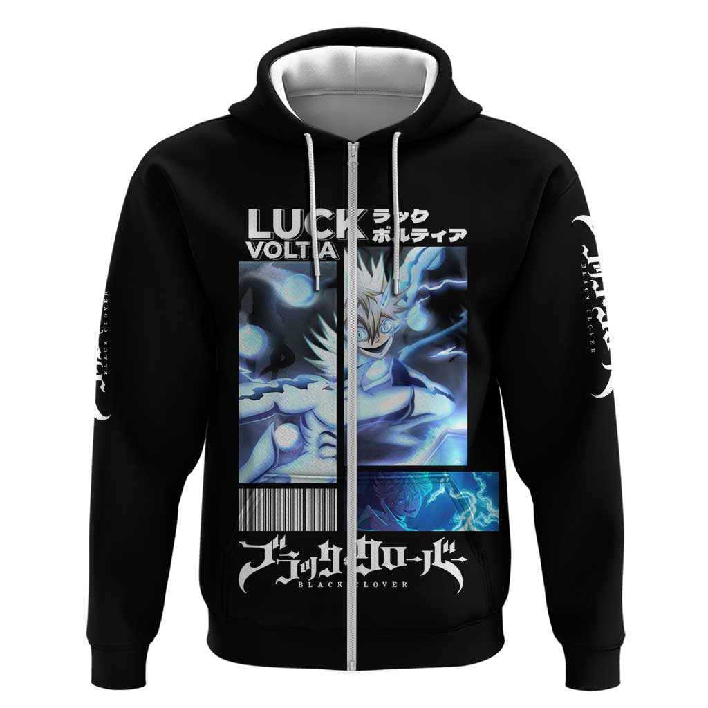 Luck Voltia - Black Clover Zip Hoodie Anime Style