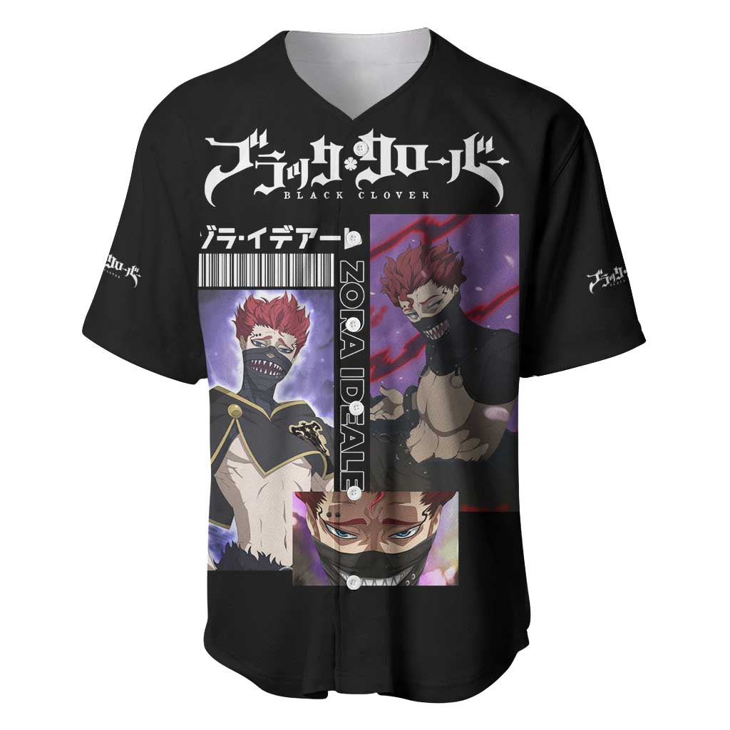 Zora Ideale - Black Clover Baseball Jersey Anime Style