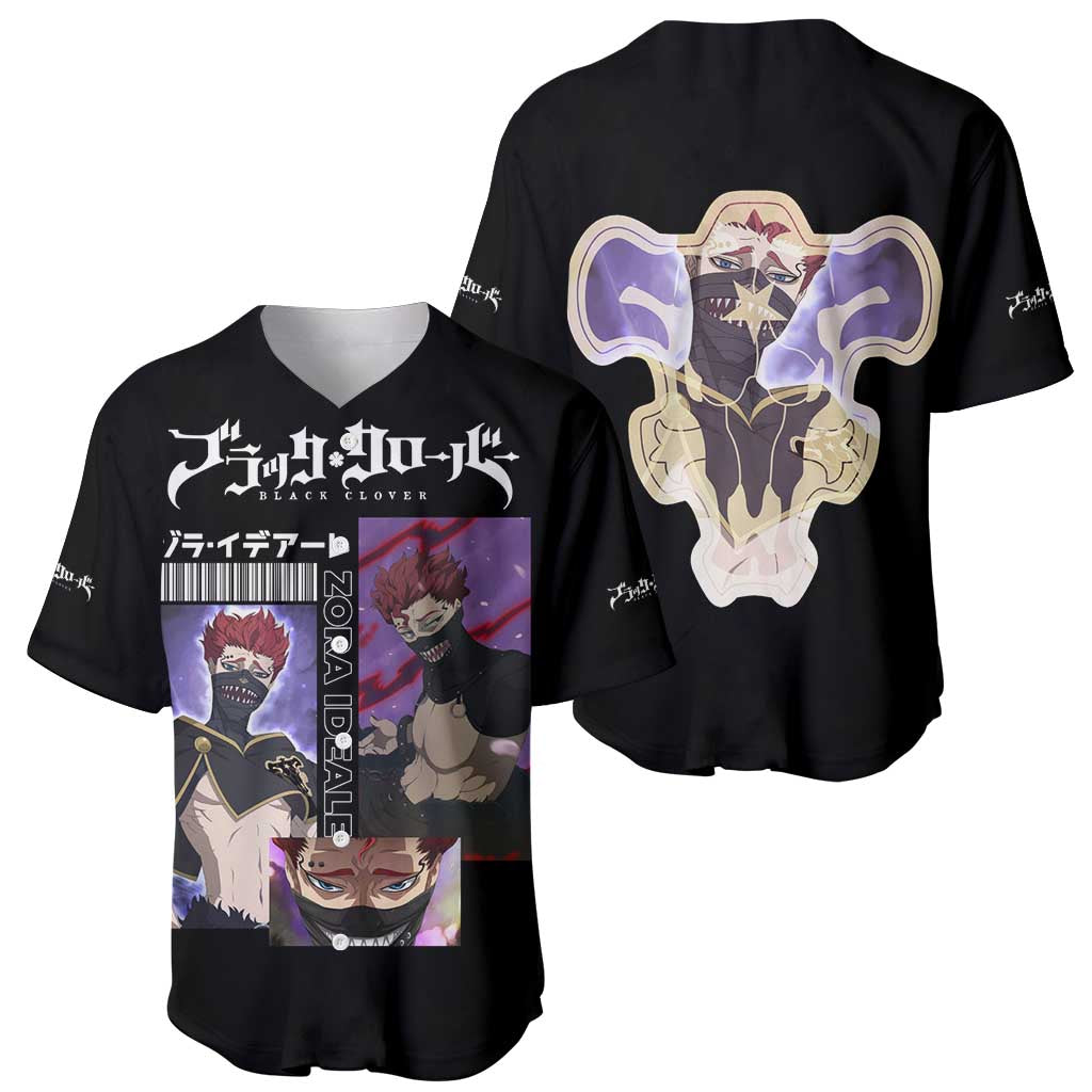 Zora Ideale - Black Clover Baseball Jersey Anime Style