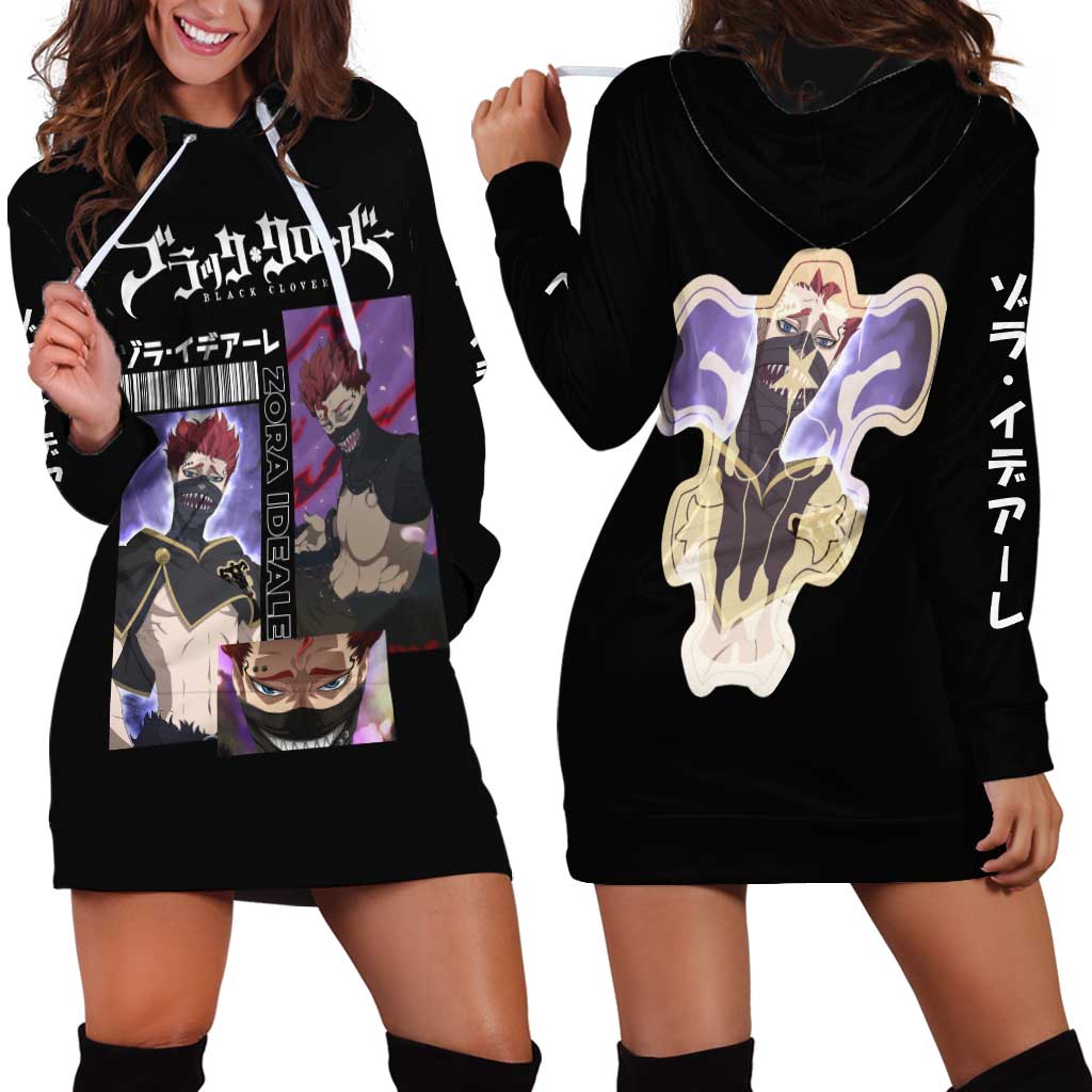 Zora Ideale - Black Clover Hoodie Dress Anime Style