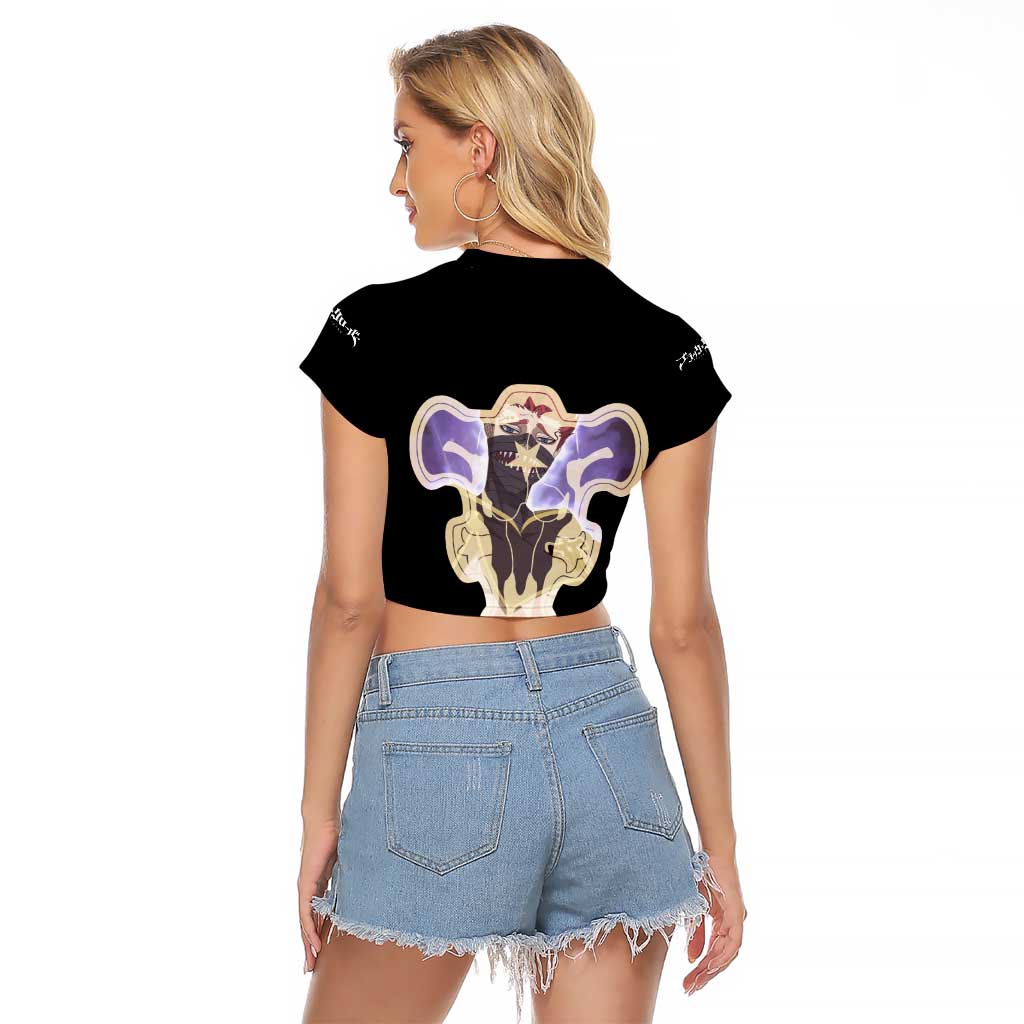 Zora Ideale - Black Clover Raglan Cropped T Shirt Anime Style