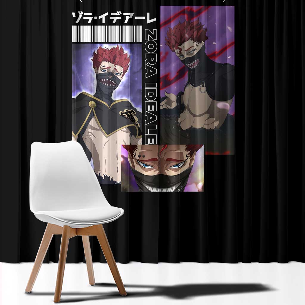 Zora Ideale - Black Clover Window Curtain Anime Style
