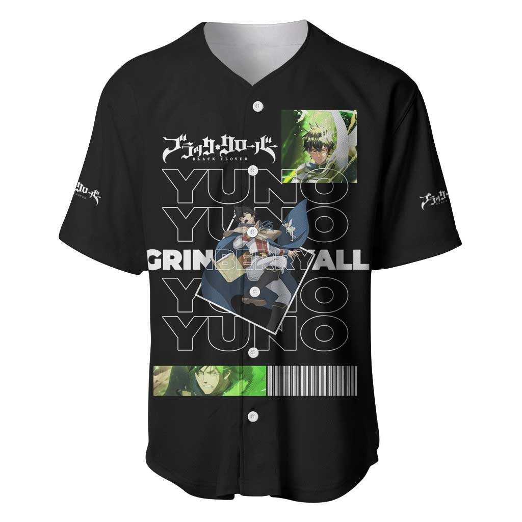 Yuno Grinberryall - Black Clover Baseball Jersey Anime Style