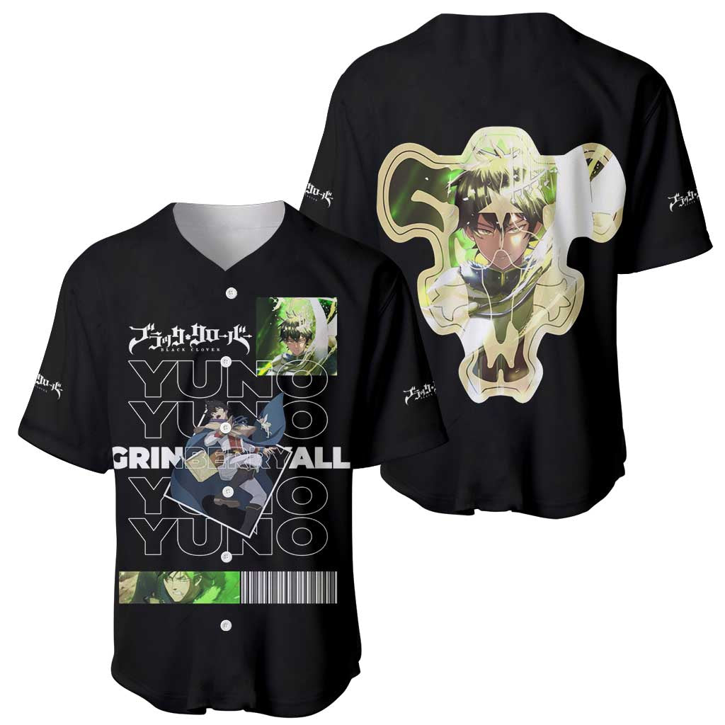 Yuno Grinberryall - Black Clover Baseball Jersey Anime Style