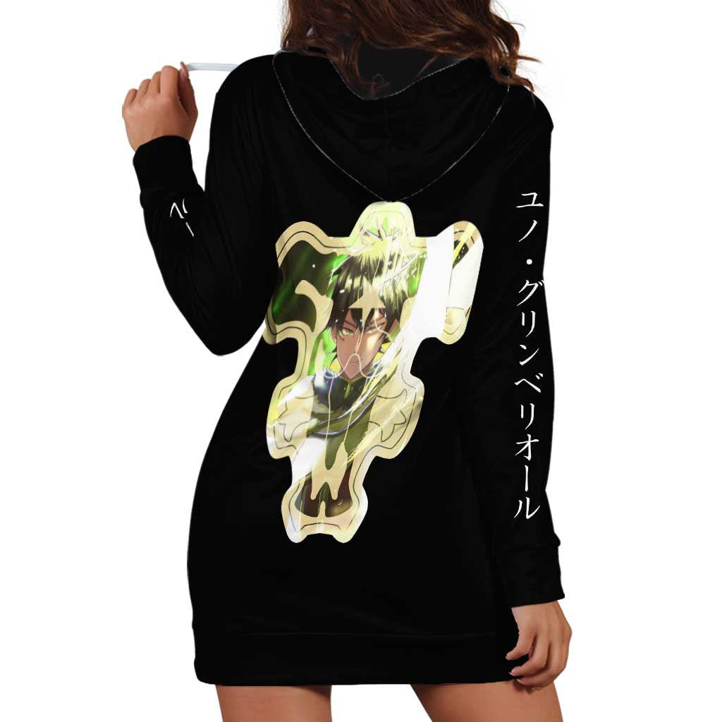 Yuno Grinberryall - Black Clover Hoodie Dress Anime Style