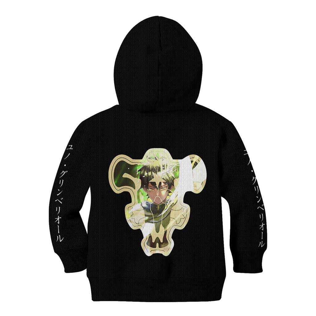 Yuno Grinberryall - Black Clover Kid Hoodie Anime Style