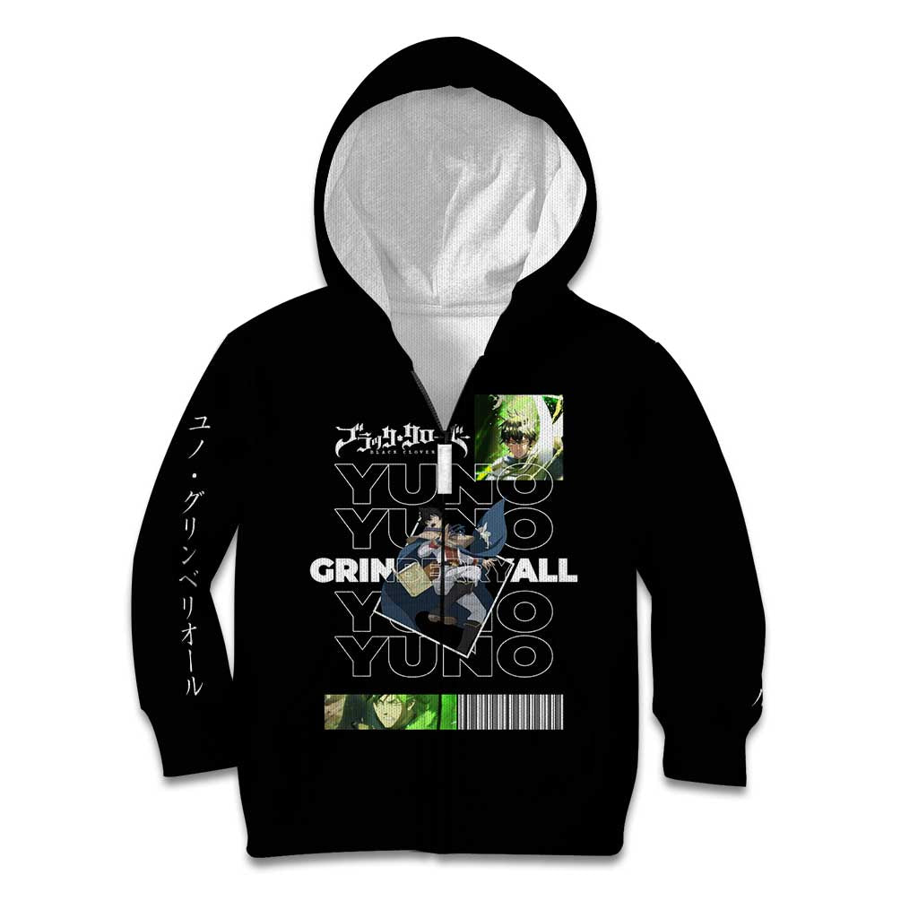 Yuno Grinberryall - Black Clover Kid Hoodie Anime Style