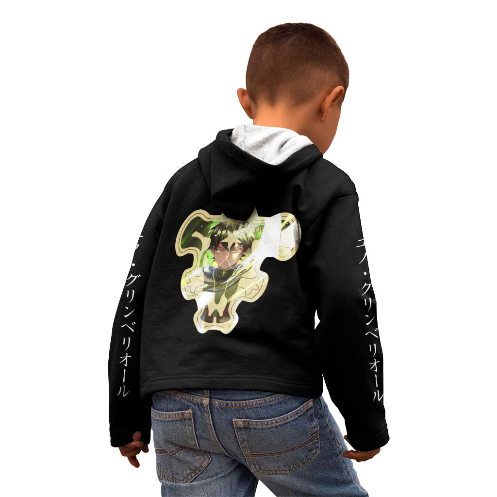 Yuno Grinberryall - Black Clover Kid Hoodie Anime Style