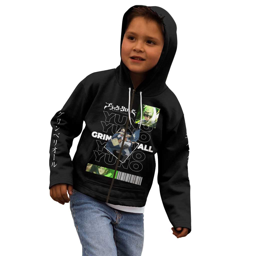 Yuno Grinberryall - Black Clover Kid Hoodie Anime Style