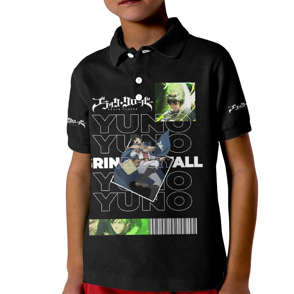 Yuno Grinberryall - Black Clover Kid Polo Shirt Anime Style