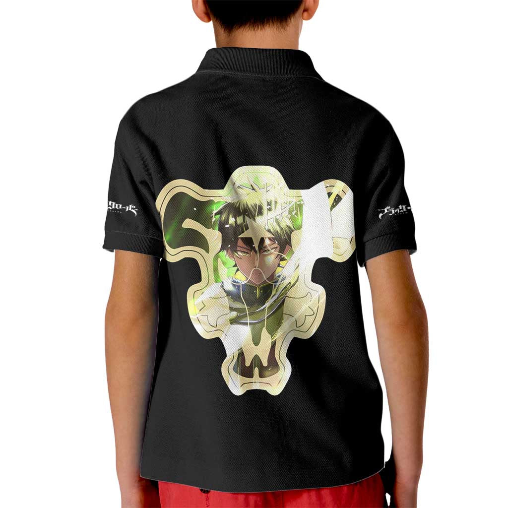 Yuno Grinberryall - Black Clover Kid Polo Shirt Anime Style