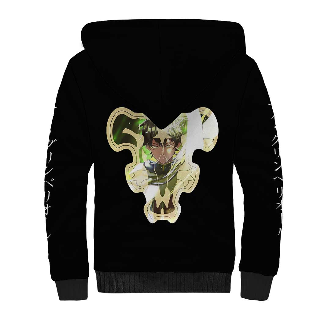 Yuno Grinberryall - Black Clover Sherpa Hoodie Anime Style