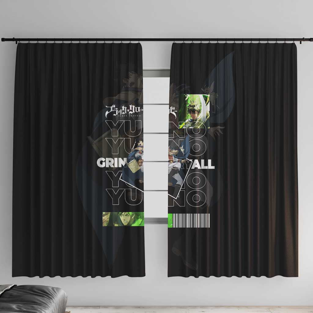 Yuno Grinberryall - Black Clover Window Curtain Anime Style