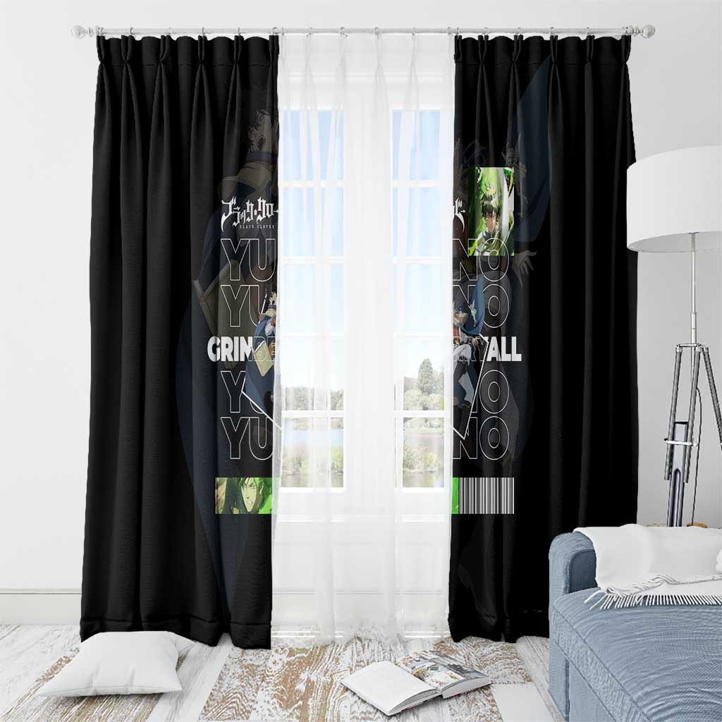 Yuno Grinberryall - Black Clover Window Curtain Anime Style