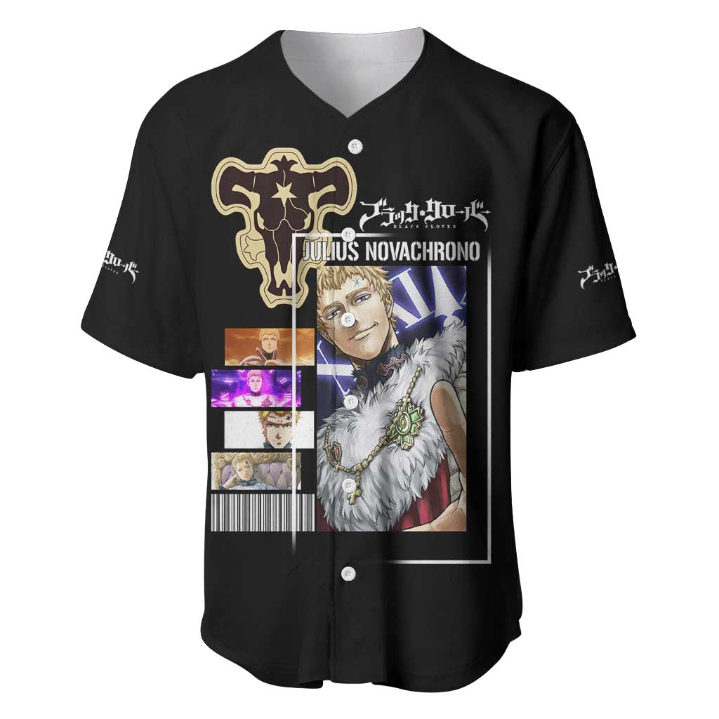 Julius Novachrono - Black Clover Baseball Jersey Anime Style