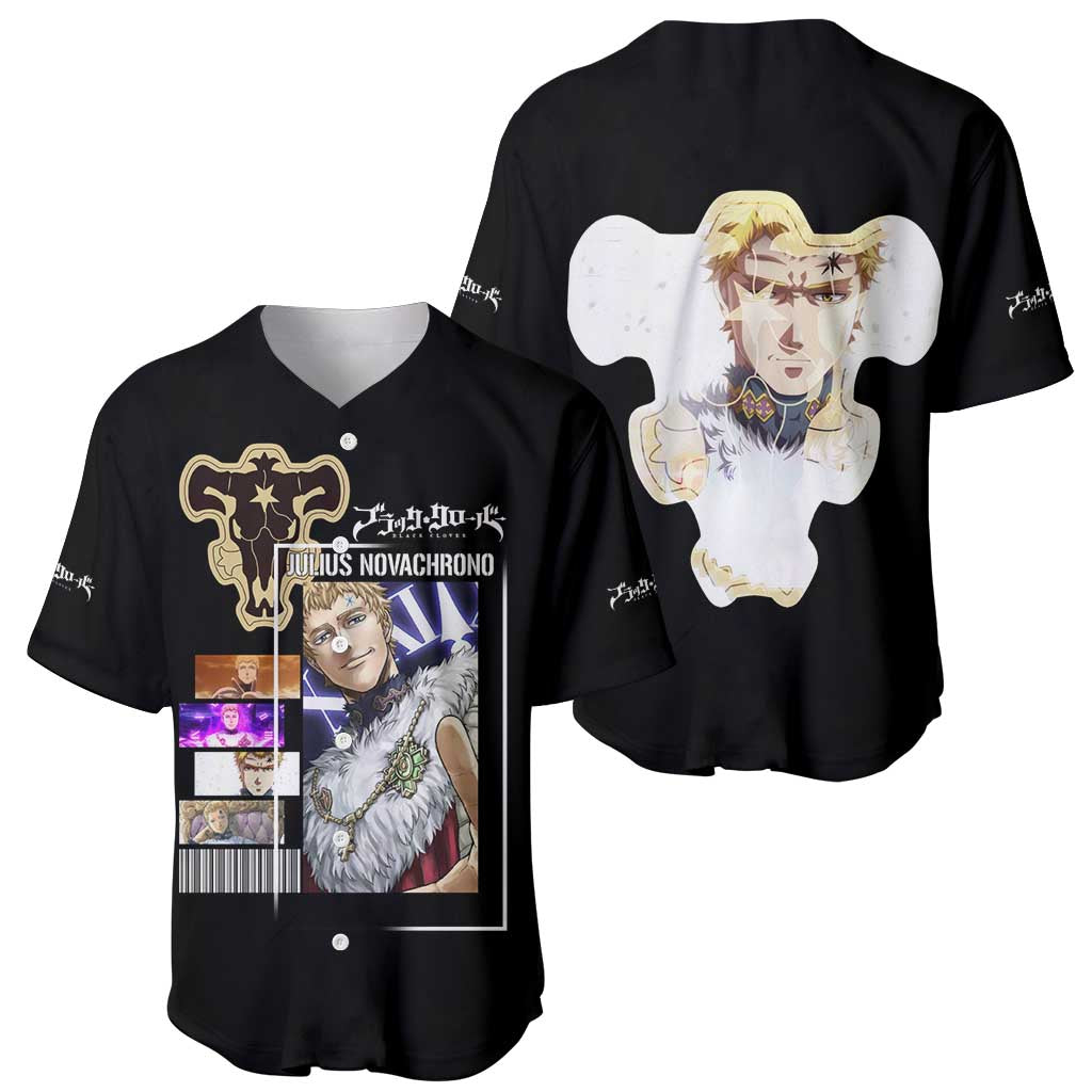 Julius Novachrono - Black Clover Baseball Jersey Anime Style